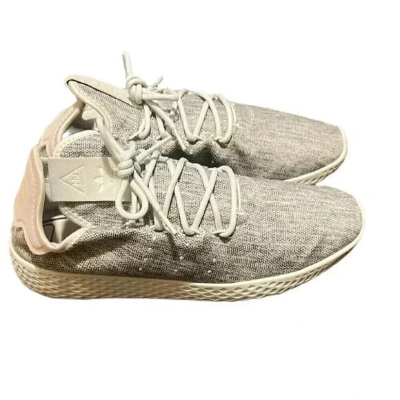 Adidas x Pharrell tennis HU light mint knit casual athletic sneakers M10 soft 10 - Picture 3 of 6